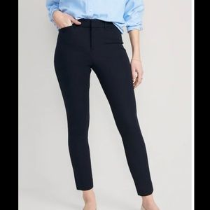 Old Navy Dark Blue High-rise Pixie Ankle Pant